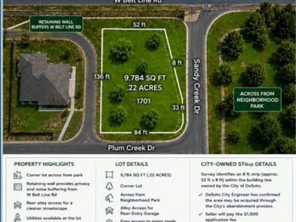 1701 Plum Creek Drive, DeSoto, TX 75115