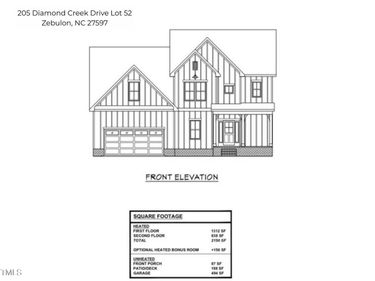 205 Diamond Creek Drive, Zebulon, NC 27597