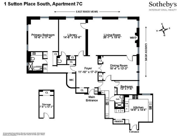 1 Sutton Place S, Unit 7C, Manhattan, NY 10022