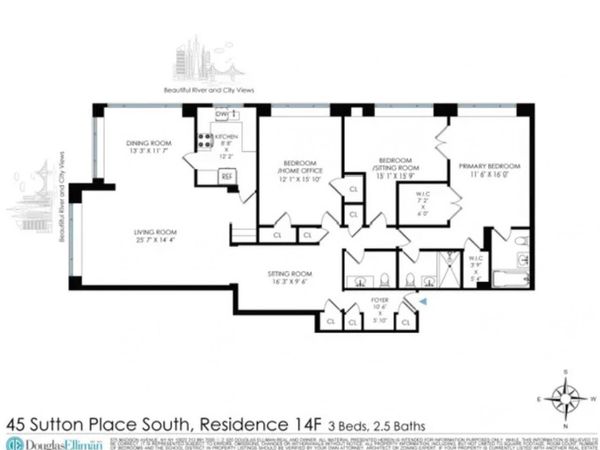 45 SUTTON Place S, Unit 14F, Manhattan, NY 10022