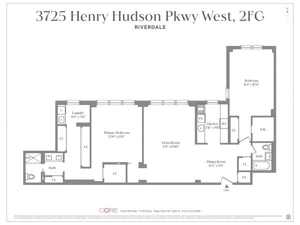 3725 Henry Hudson Parkway W, Unit 2F/2G, Bronx, NY 10463