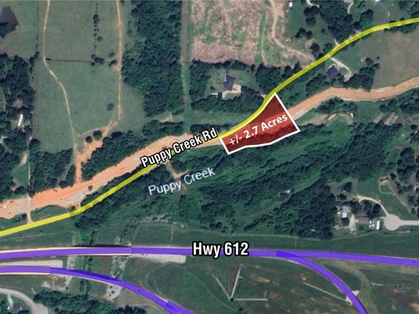 Lot 4 Puppy Creek Road, Unit 2.7 AC, Lowell, AR 72745