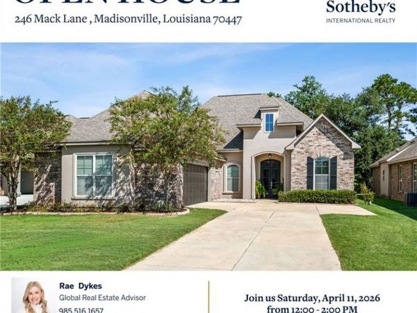 246 MACK Lane, Madisonville, LA 70447