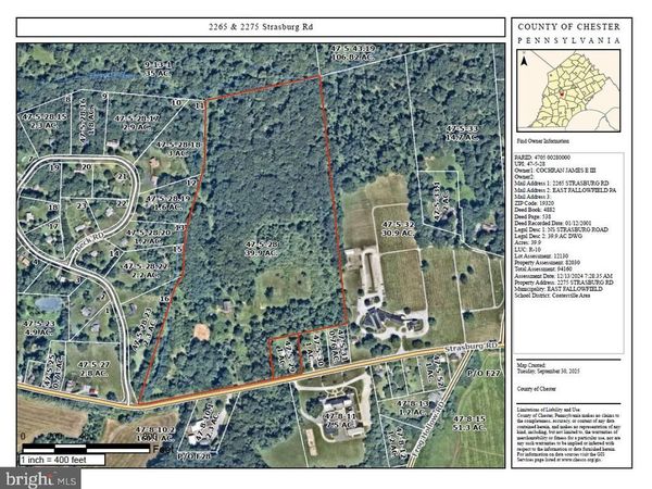 2275 STRASBURG ROAD, COATESVILLE, PA 19320