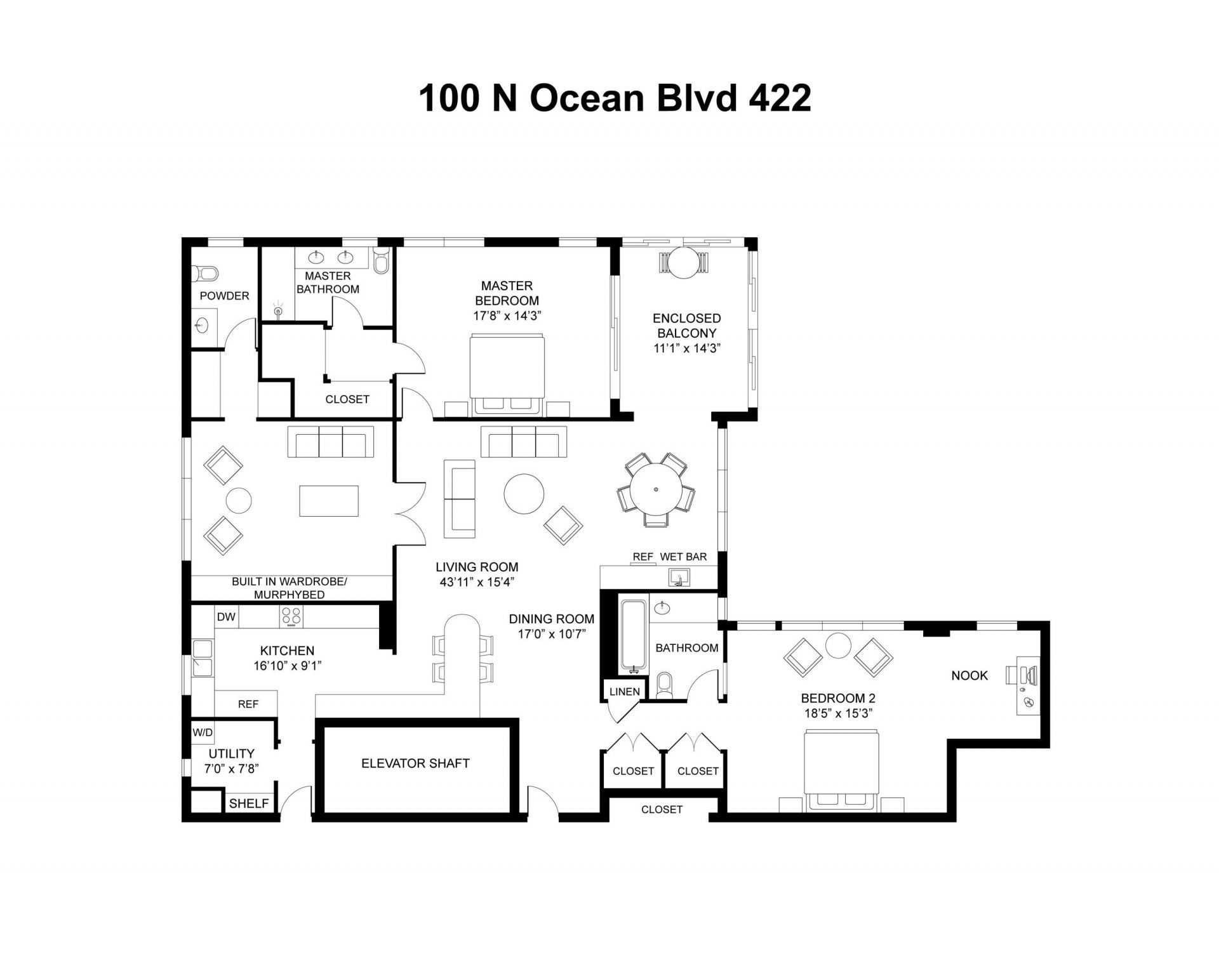 100 N Ocean Boulevard, Unit 422, Delray Beach, FL 33483 Photo