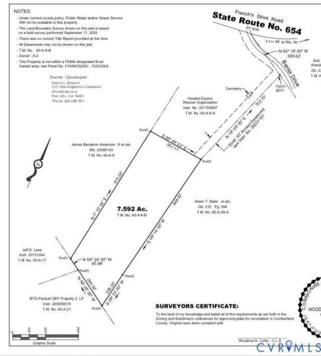 0 Banks Road, Cumberland, VA 23040 Main Photo