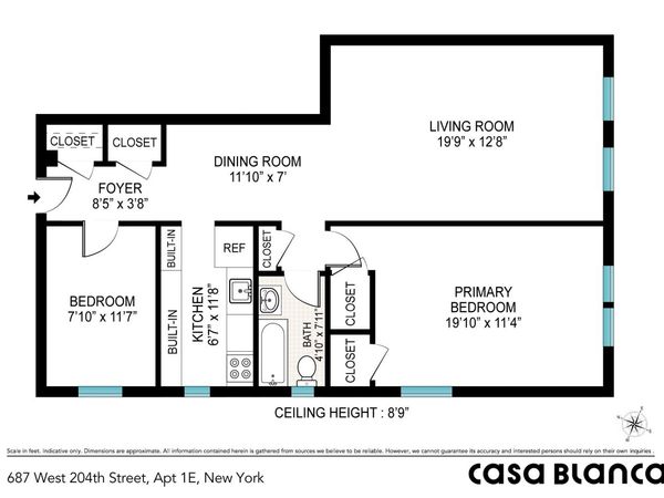 687 W 204th Street, Unit 1-E, Manhattan, NY 10034