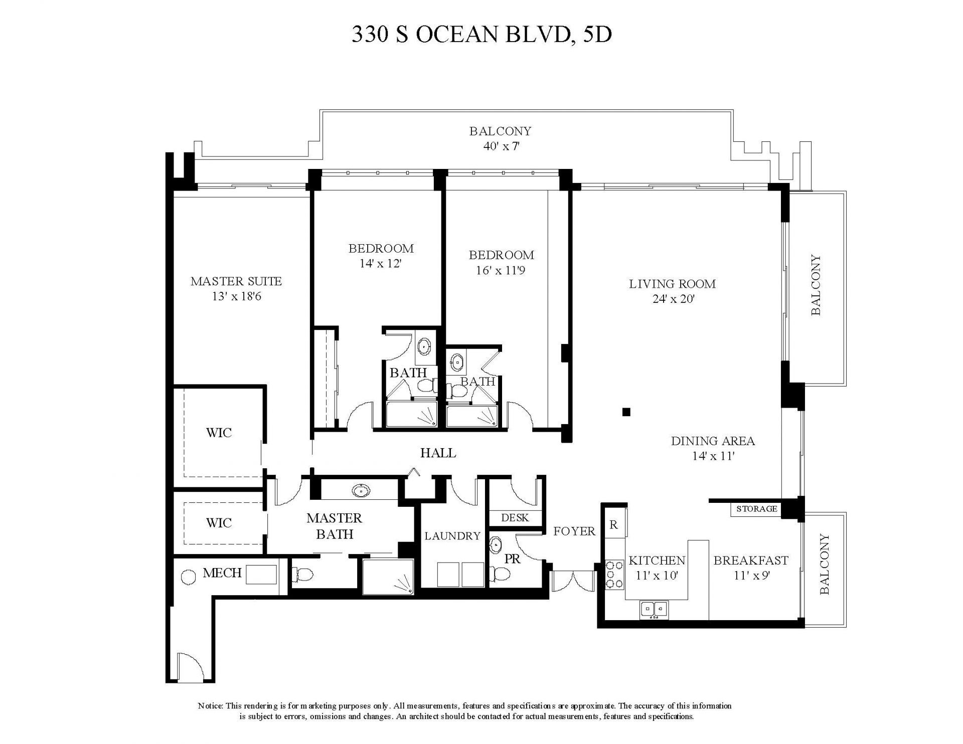 330 S Ocean Boulevard, Unit 5-D, Palm Beach, FL 33480 Photo