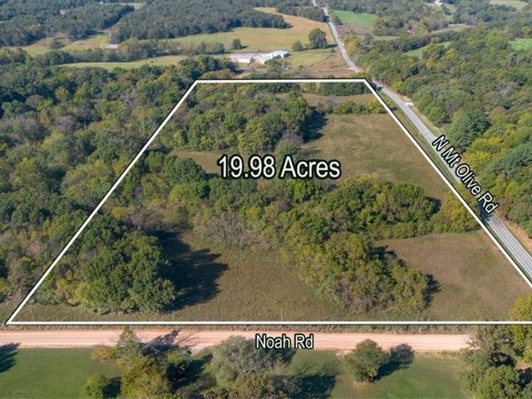 19.98(+/-)AC N Mt Olive & Noah Road, Gravette, AR 72736