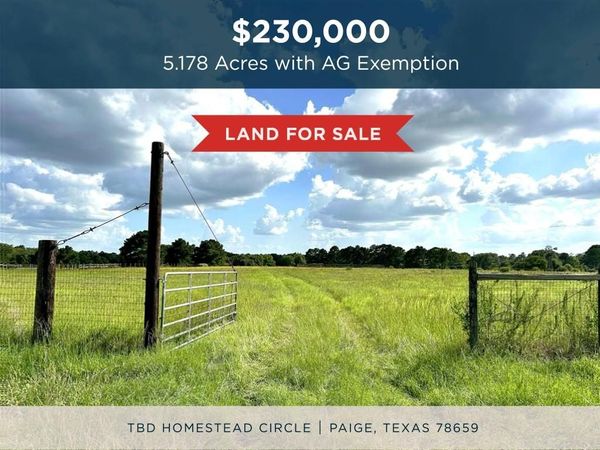 TBD Homestead CIR, Paige, TX 78659