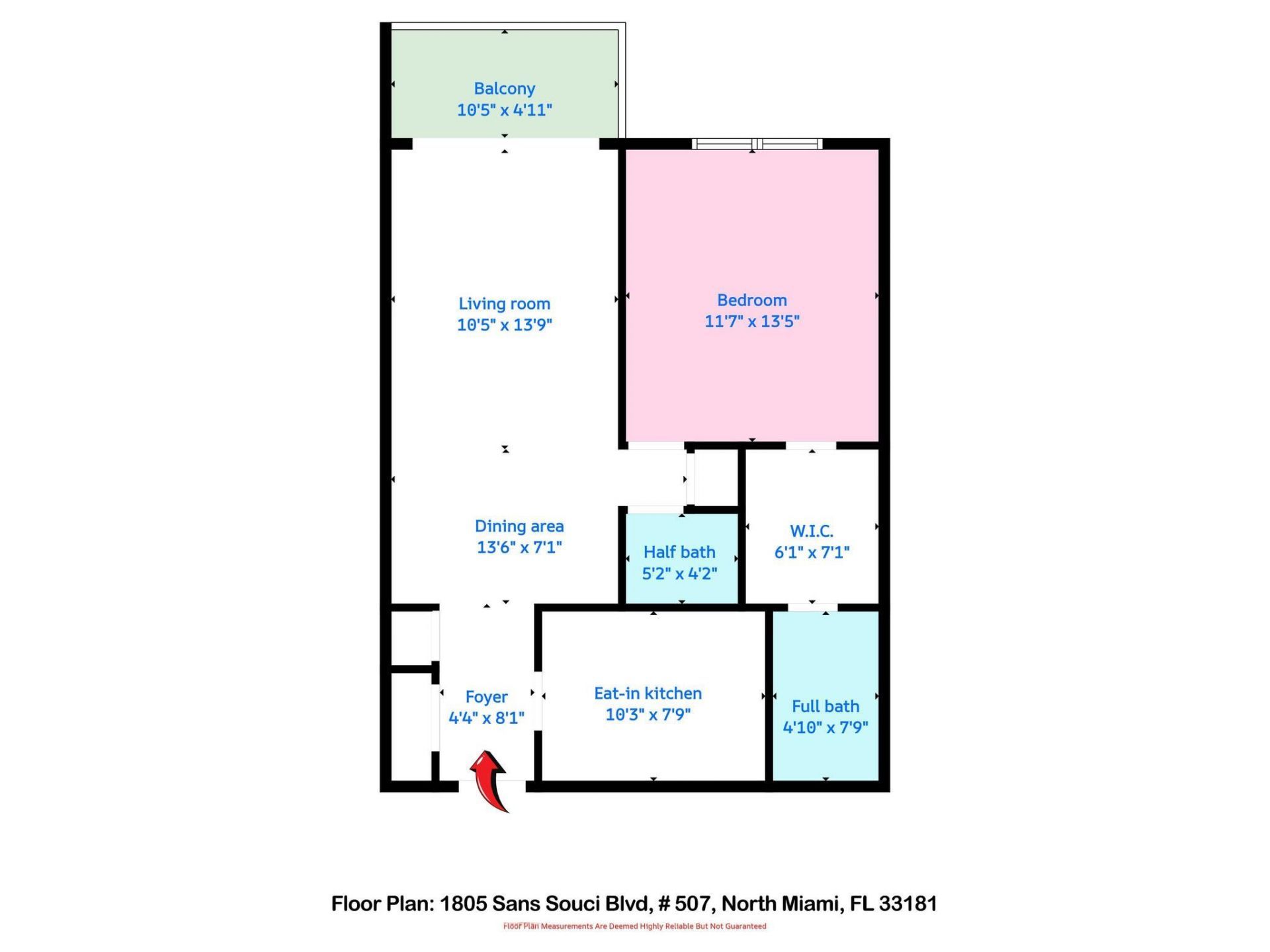 1805 Sans Souci Boulevard, Unit 507, North Miami, FL 33181 Photo