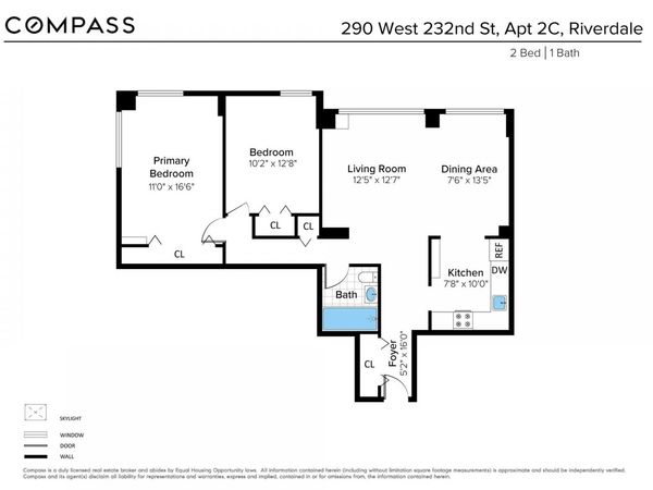 290 W 232nd Street, Unit 2C, Bronx, NY 10463