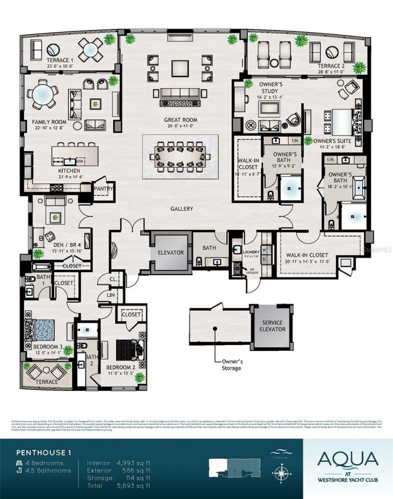 5713 Bowen Daniel Dr., Unit PH-1701, Tampa, FL 33616 Photo