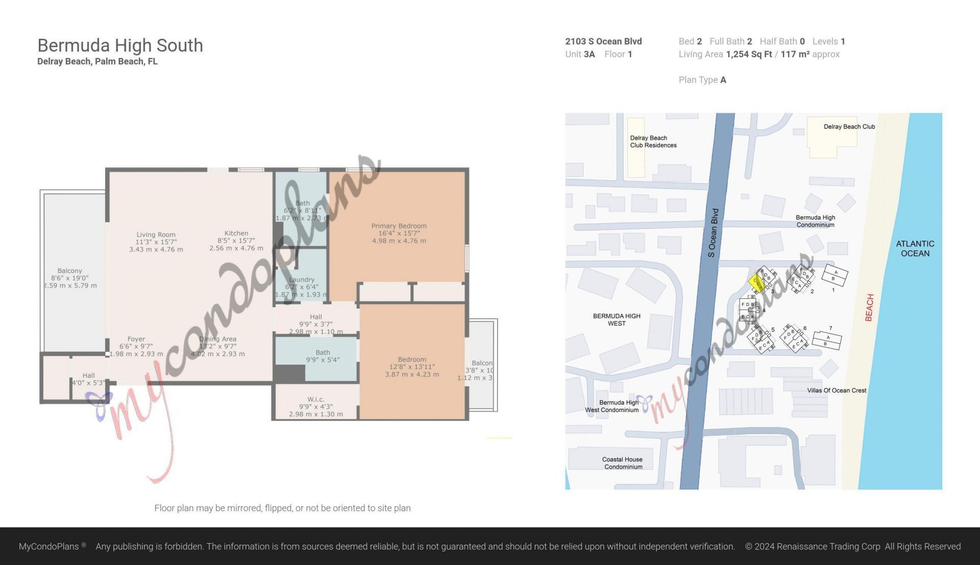 2103 S Ocean Boulevard, Unit 3-A, Delray Beach, FL 33483 Photo