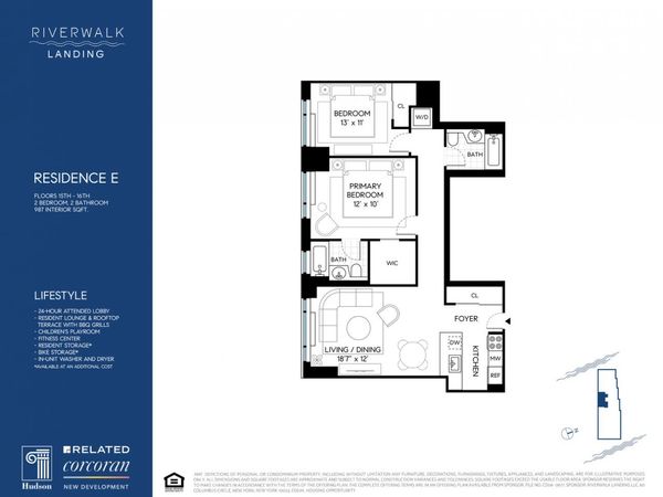 425 MAIN Street, Unit 15E, Manhattan, NY 10044