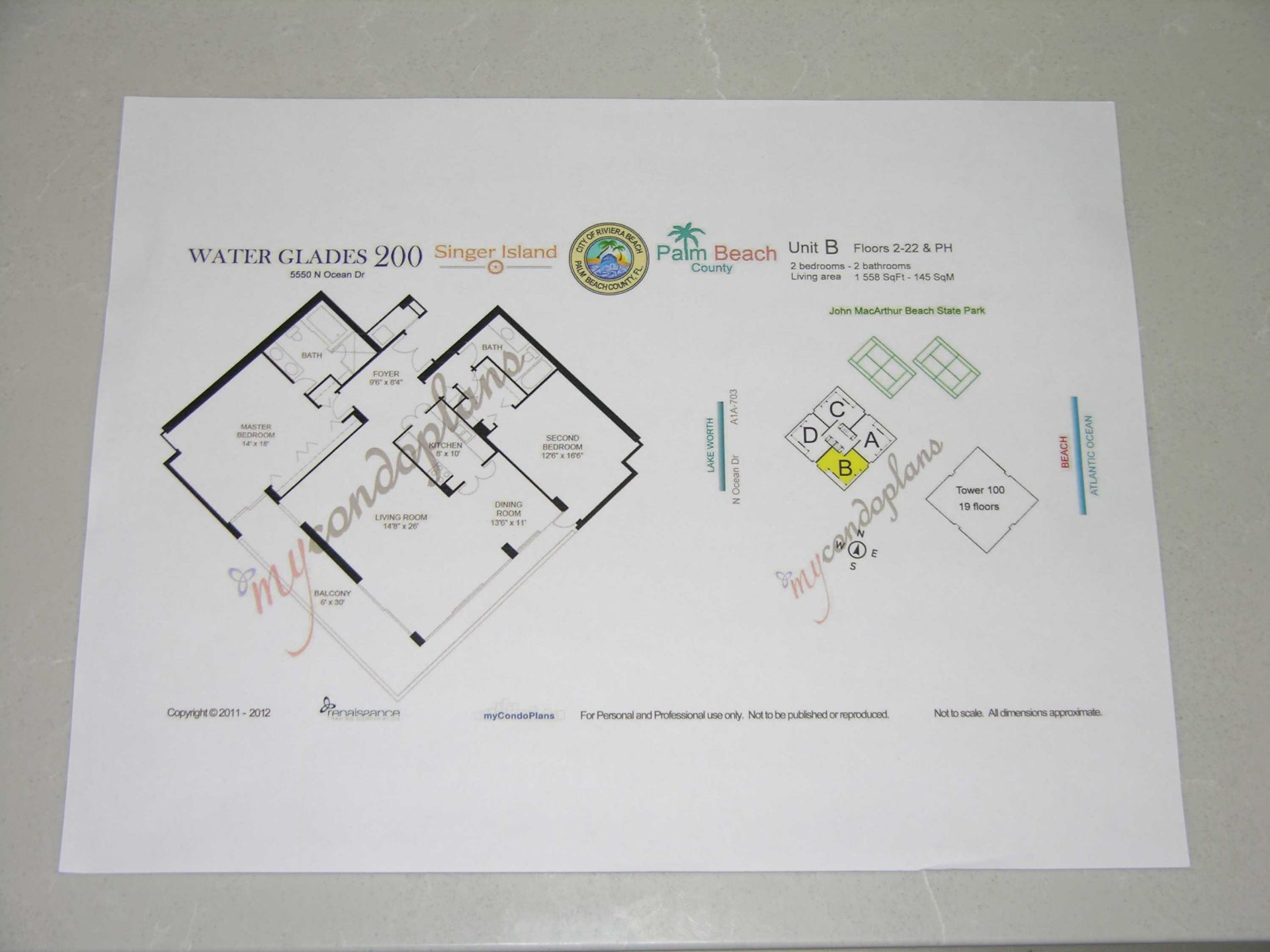 5550 N Ocean Drive, Unit 2b, Singer Island, FL 33404 Photo