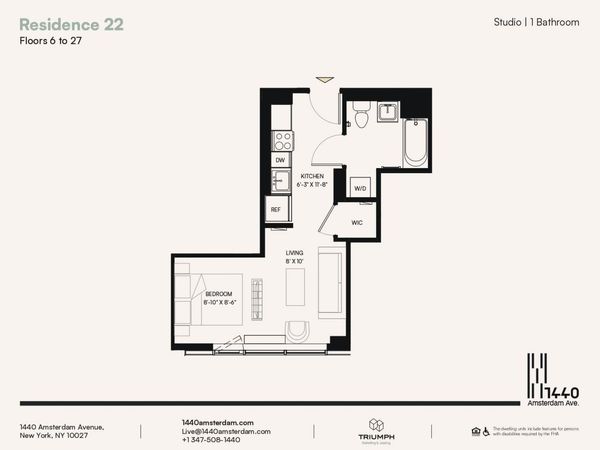 1440 Amsterdam Avenue, Unit 2022, Manhattan, NY 10027