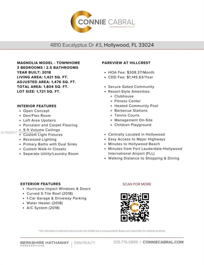 4810 Eucalyptus Dr, Unit 3, Hollywood, FL 33021 Photo