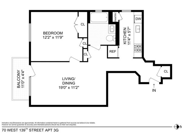 70 W 139TH Street, Unit 3G, Manhattan, NY 10037