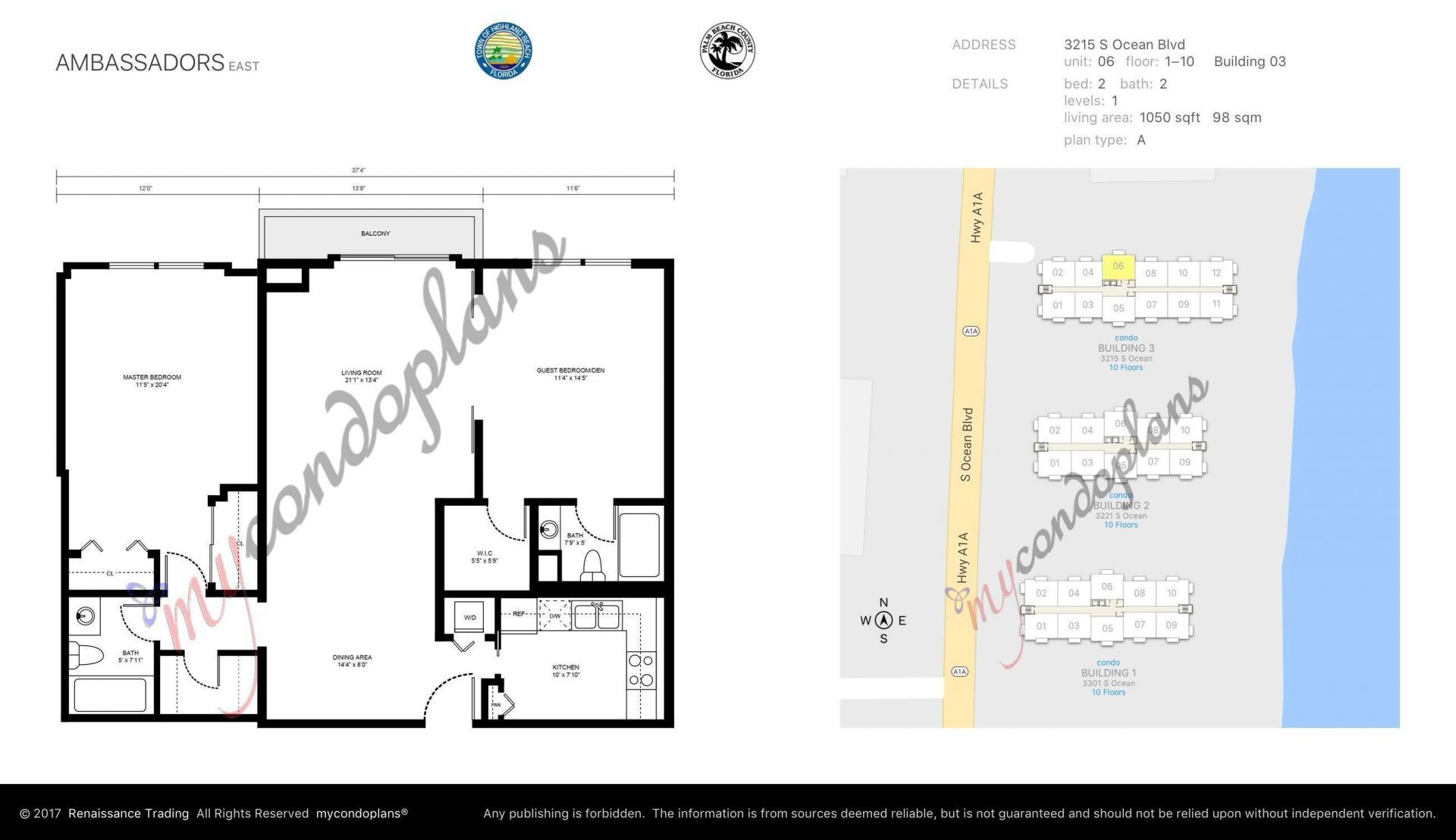 3215 S Ocean Boulevard, Unit 906, Highland Beach, FL 33487 Photo