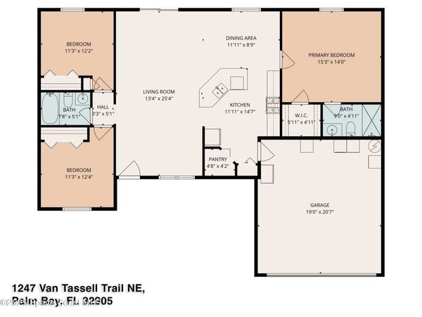 1247 Van Tassell Trail NE, Palm Bay, FL 32905