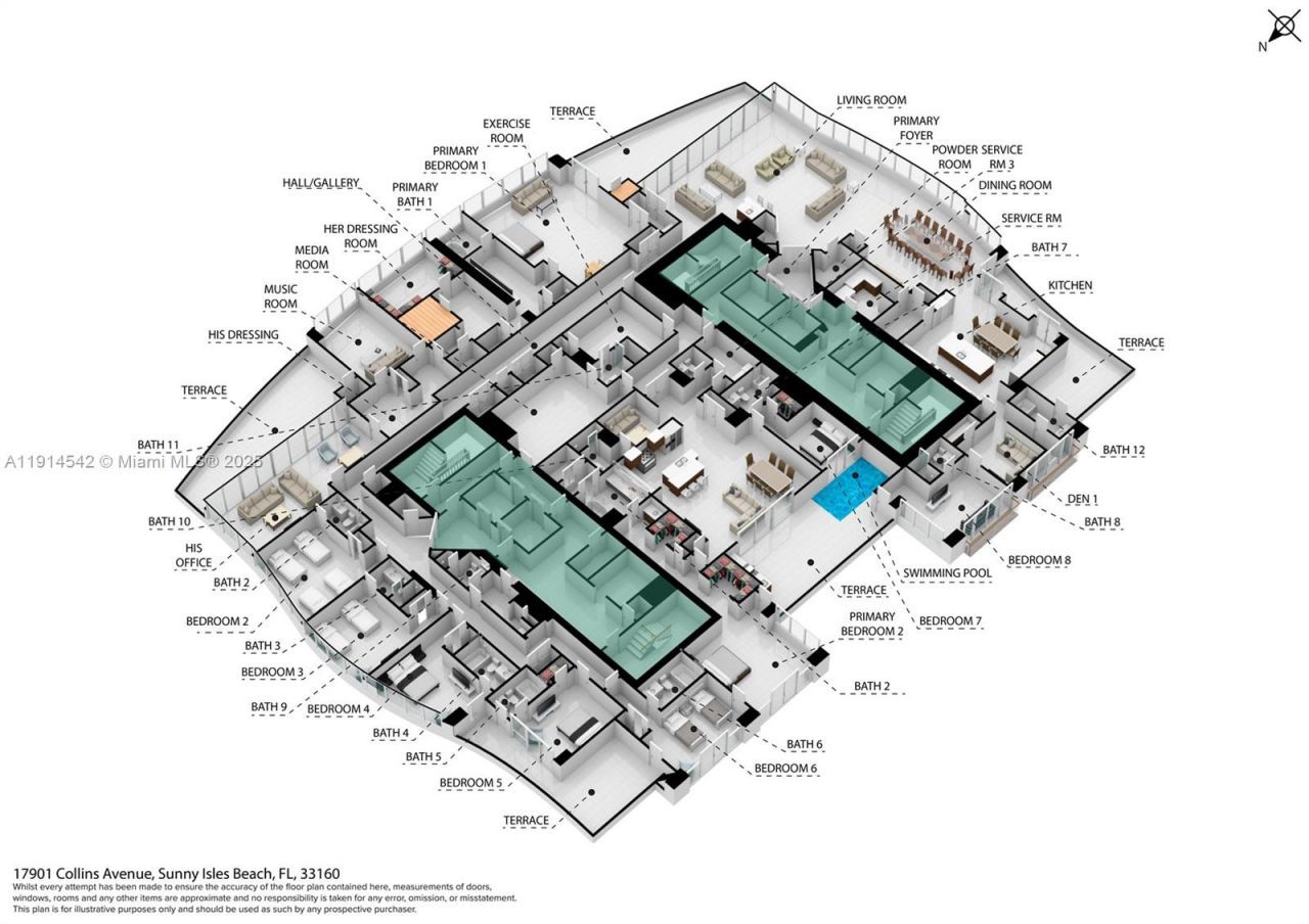 17901 Collins Ave, Unit TS3405/07, Sunny Isles Beach, FL 33160 Photo