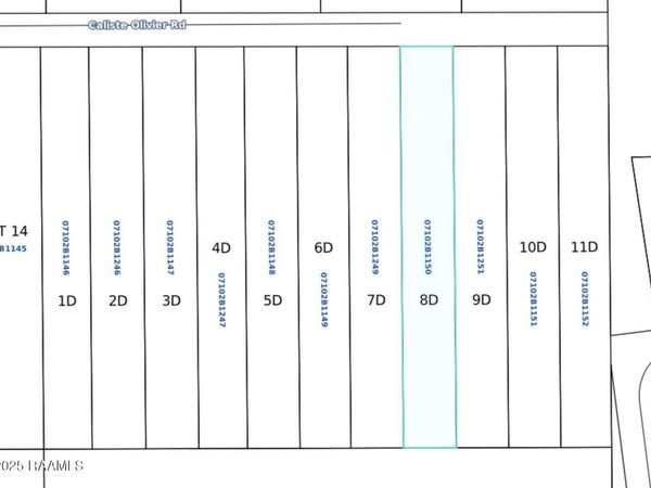 Lot 8-D Caliste Olivier, Breaux Bridge, LA 70517