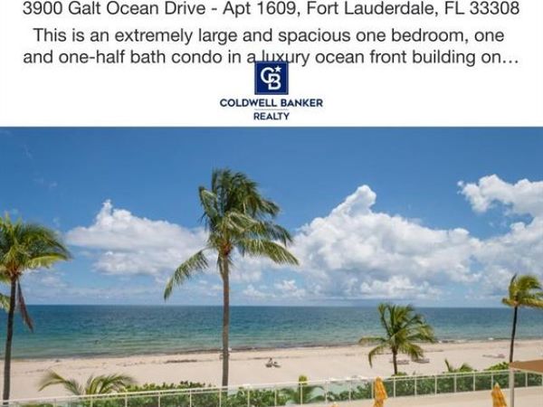 3900 Galt Ocean Dr, Unit 1609, Fort Lauderdale, FL 33308