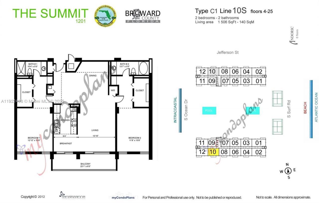 1201 S Ocean Dr, Unit 1610S, Hollywood, FL 33019 Photo