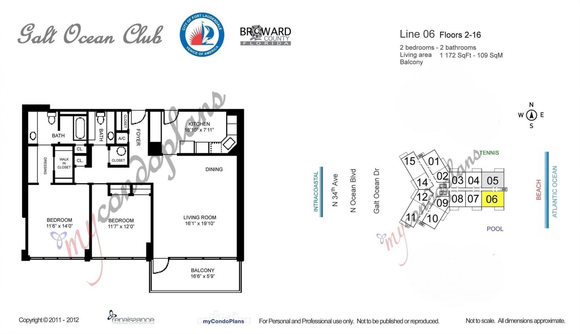 3800 Galt Ocean Drive, Unit 1106, Fort Lauderdale, FL 33308 Photo