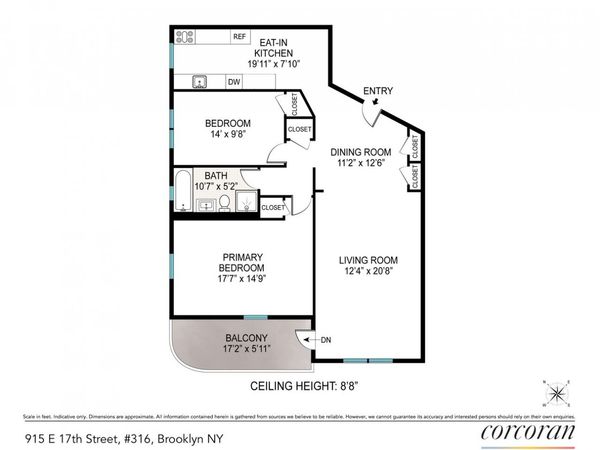 915 E 17TH Street , Unit 316, Brooklyn, NY 11230