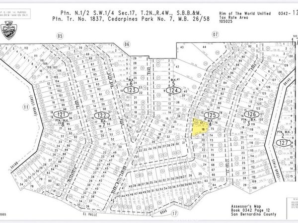 0 Burnt Mill Cyn Road, Cedarpines Park, CA 92322