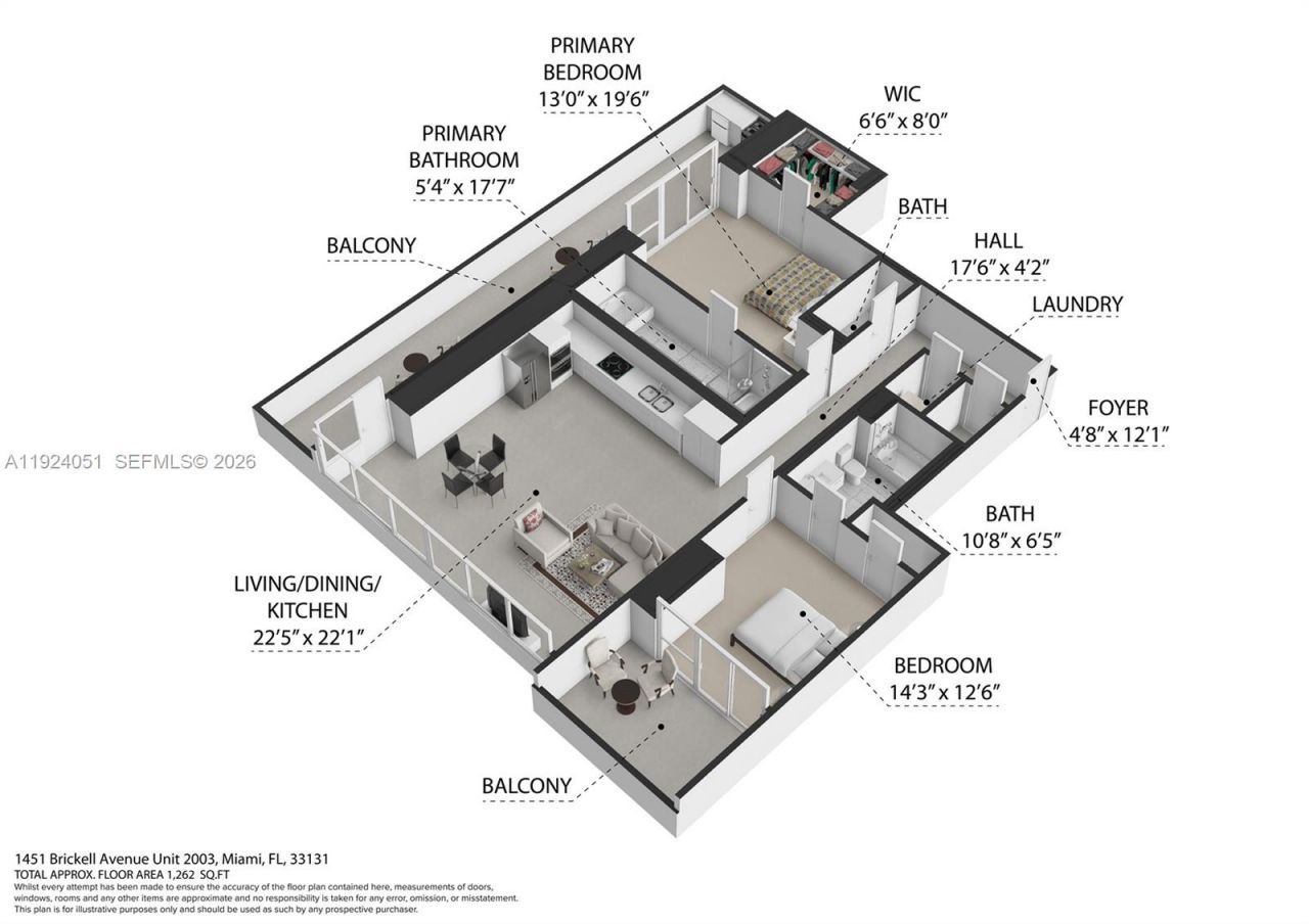 1451 Brickell Ave, Unit 2003, Miami, FL 33131 Photo