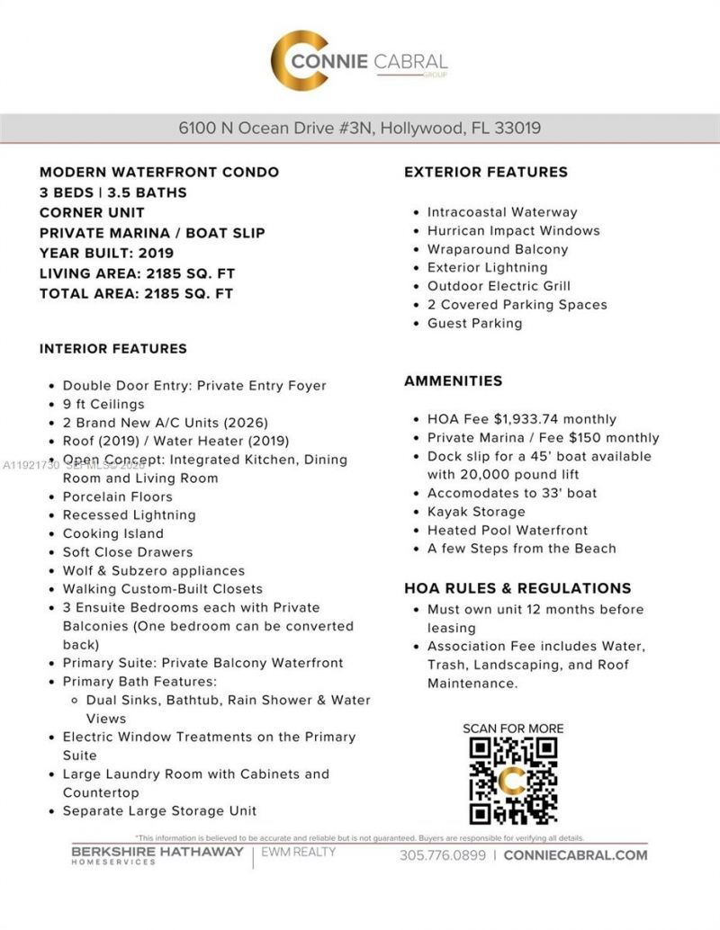 6100 N Ocean Dr, Unit 3N, Hollywood, FL 33019 Photo