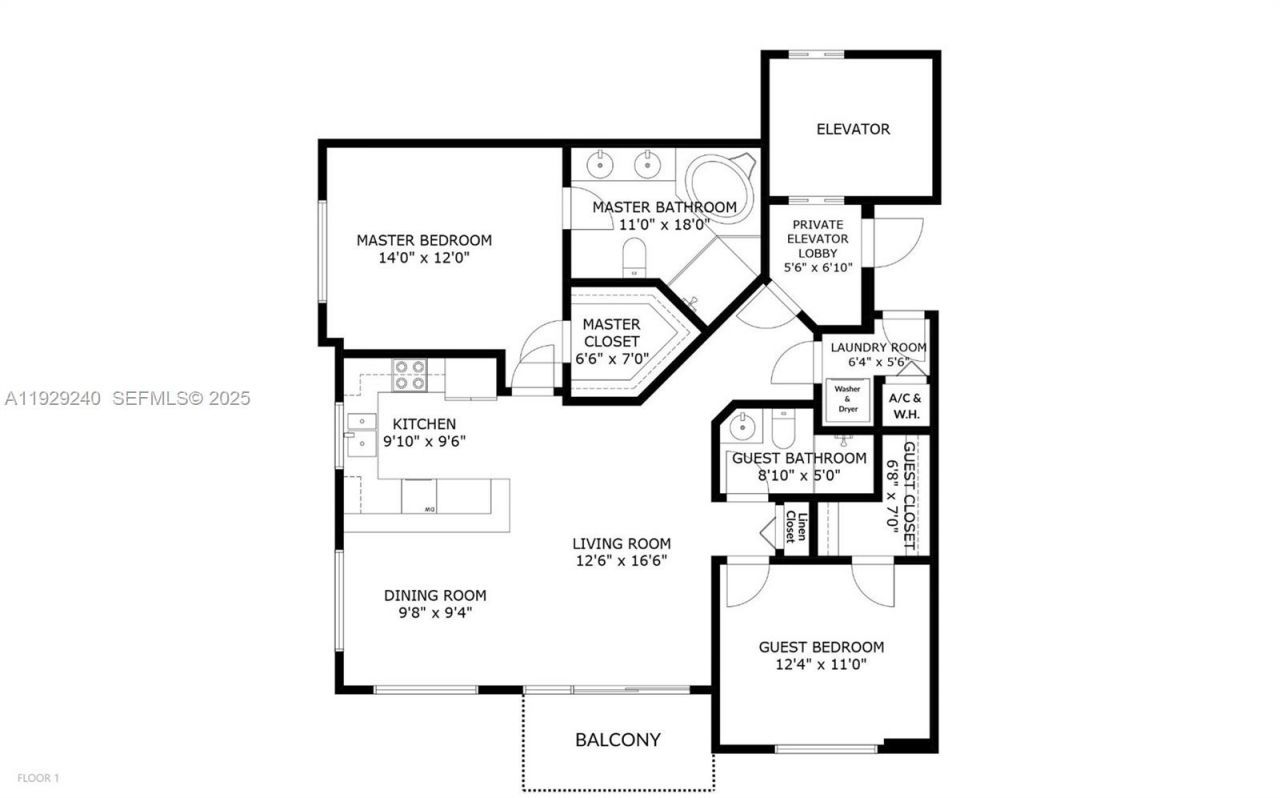 1607 Ponce De Leon Blvd, Unit 12E, Coral Gables, FL 33134 Photo