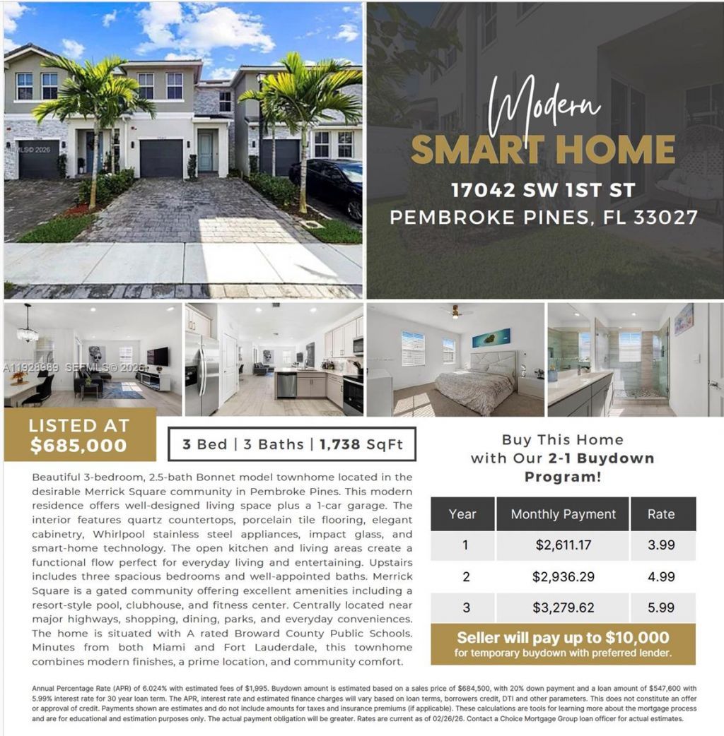 17042 SW 1st St, Pembroke Pines, FL 33027 Photo