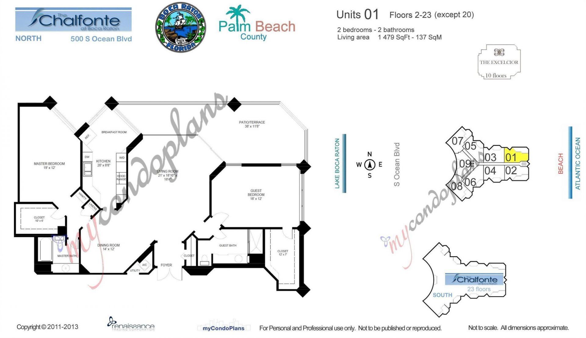 500 S Ocean Boulevard, Unit 801, Boca Raton, FL 33432 Photo