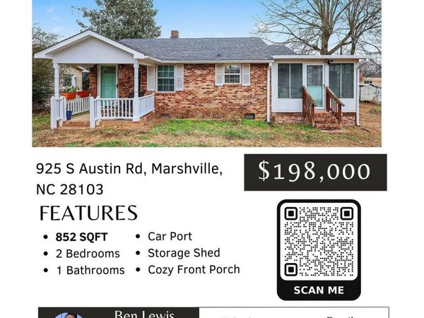 925 S Austin Road, Marshville, NC 28103