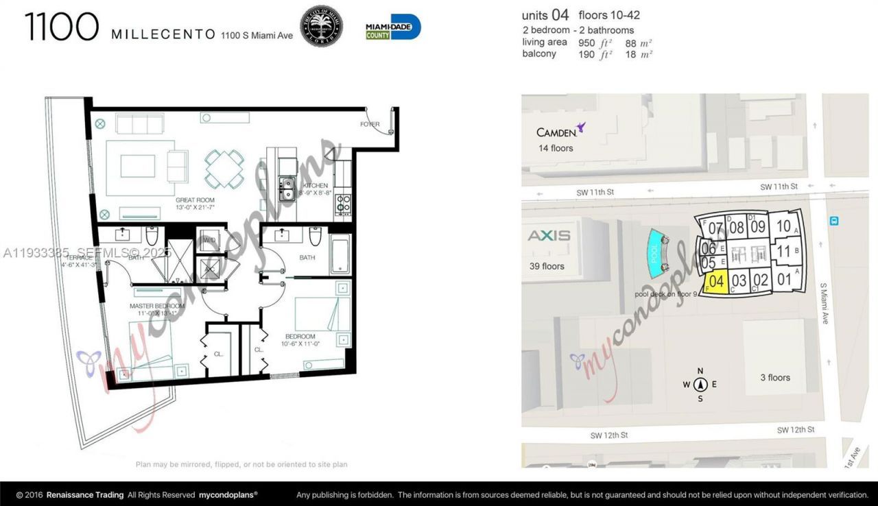 1100 S Miami Ave , Unit 2504, Miami, FL 33130 Photo