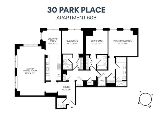30 PARK Place, Unit 60B, Manhattan, NY 10007