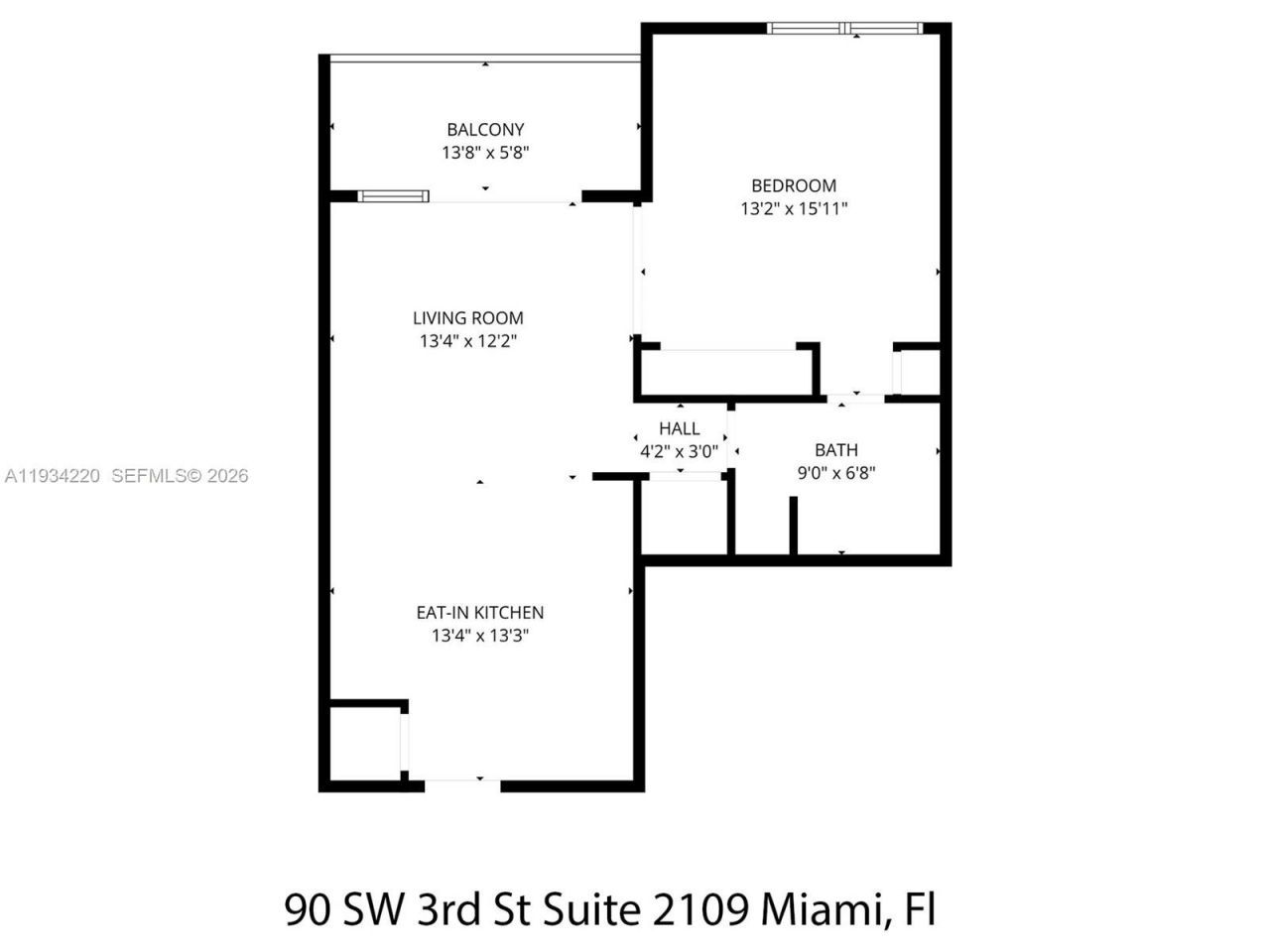 90 SW 3rd St, Unit 2109, Miami, FL 33130 Photo