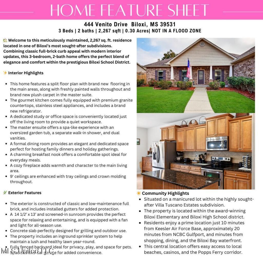 444 Venito Drive, Biloxi, MS 39531 Main Photo