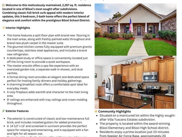 444 Venito Drive, Biloxi, MS 39531