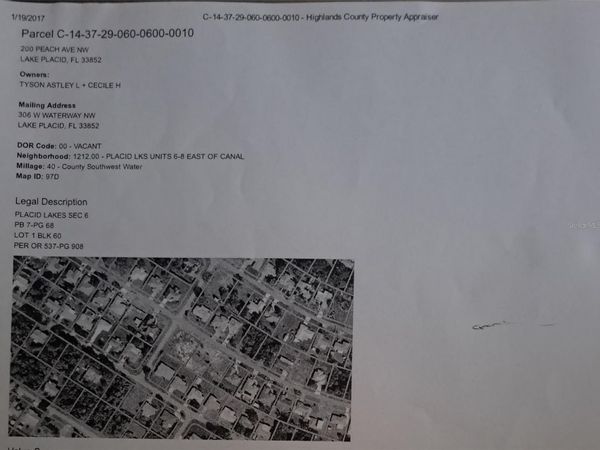 200 PEACH AVENUE NW, LAKE PLACID, FL 33852