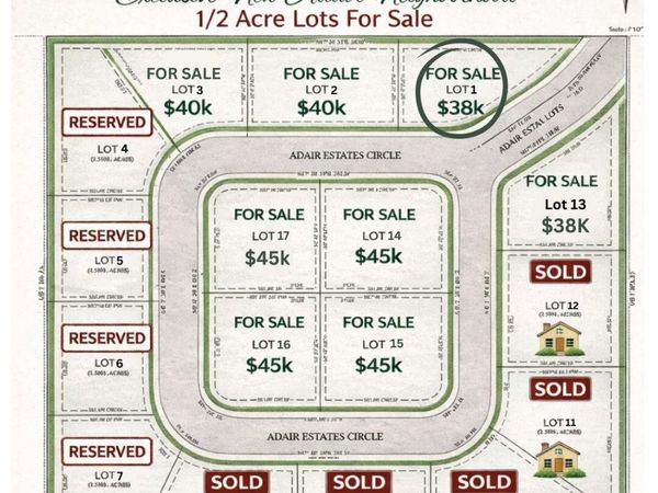 538 SE Adair Estates Circle, Adair, OK 74330