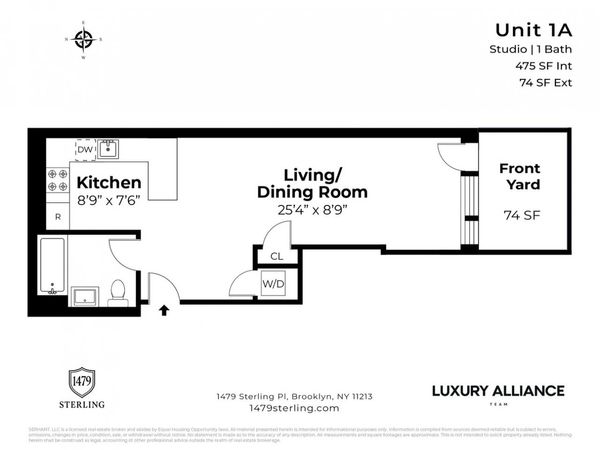 1479 STERLING Place, Unit 1A, Brooklyn, NY 11213
