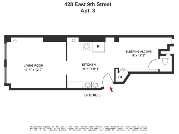 428 E 9th Street , Unit 3, Manhattan, NY 10009
