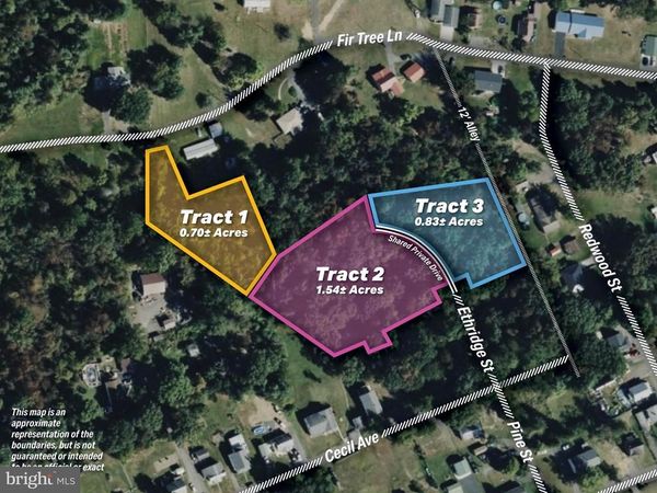 TRACT 3: .83+/- ACRES AT 14608 ETHRIDGE STREET, CRESAPTOWN, MD 21502