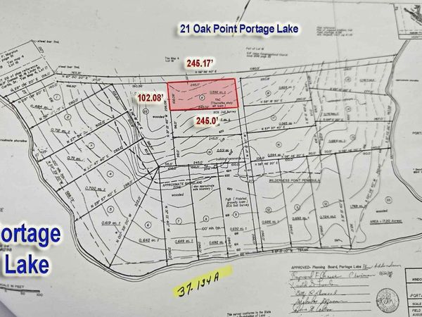 Lot 21 Oak Point , Portage Lake, ME 04768