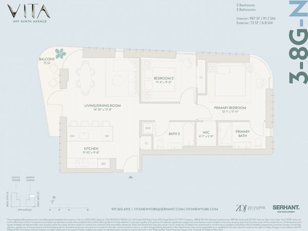 499 9TH Avenue , Unit 7GN, Manhattan, NY 10018